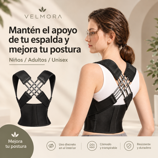 Cinturón corrector de espalda ajustable para mejorar los hábitos posturales diarios