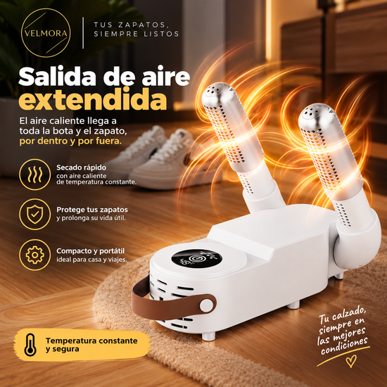 Secadora de zapatos a temperatura constante con temporizador