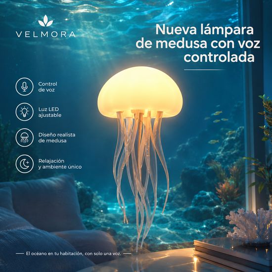 Lámpara de Medusa Flotante 🪼 | El ambiente que transforma cualquier rincón
