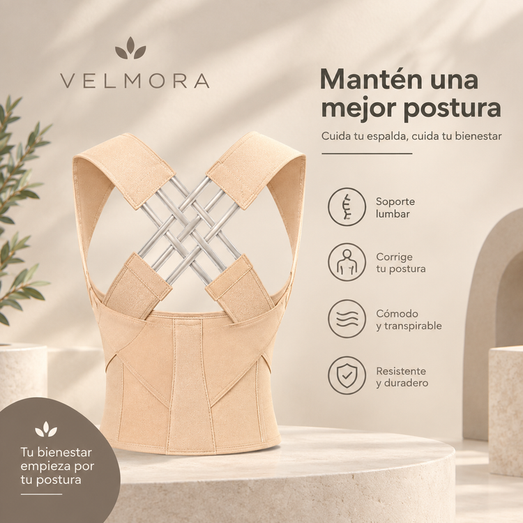 Soporte postural para hombres y mujeres con diseño cruzado para los hombros