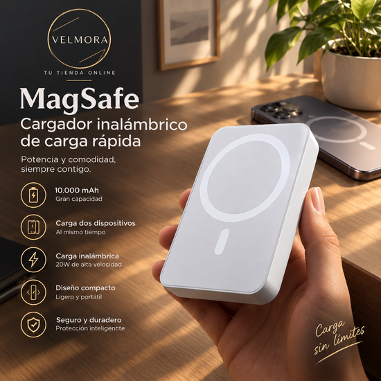 Batería de carga inalámbrica magnética