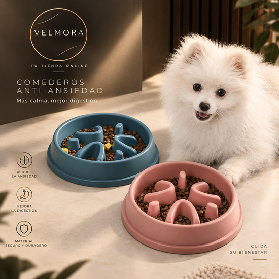 Cuenco de comida lenta para perros Antiasfixia Fondo de comedor de mascotas